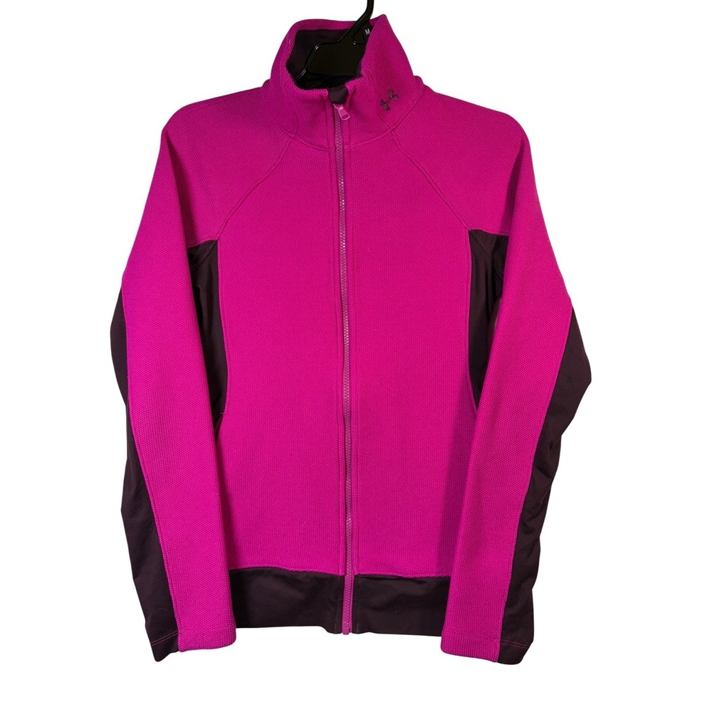 Under Armour Full Zip Jacket Womens SMALL Magnets Textured Jacket
